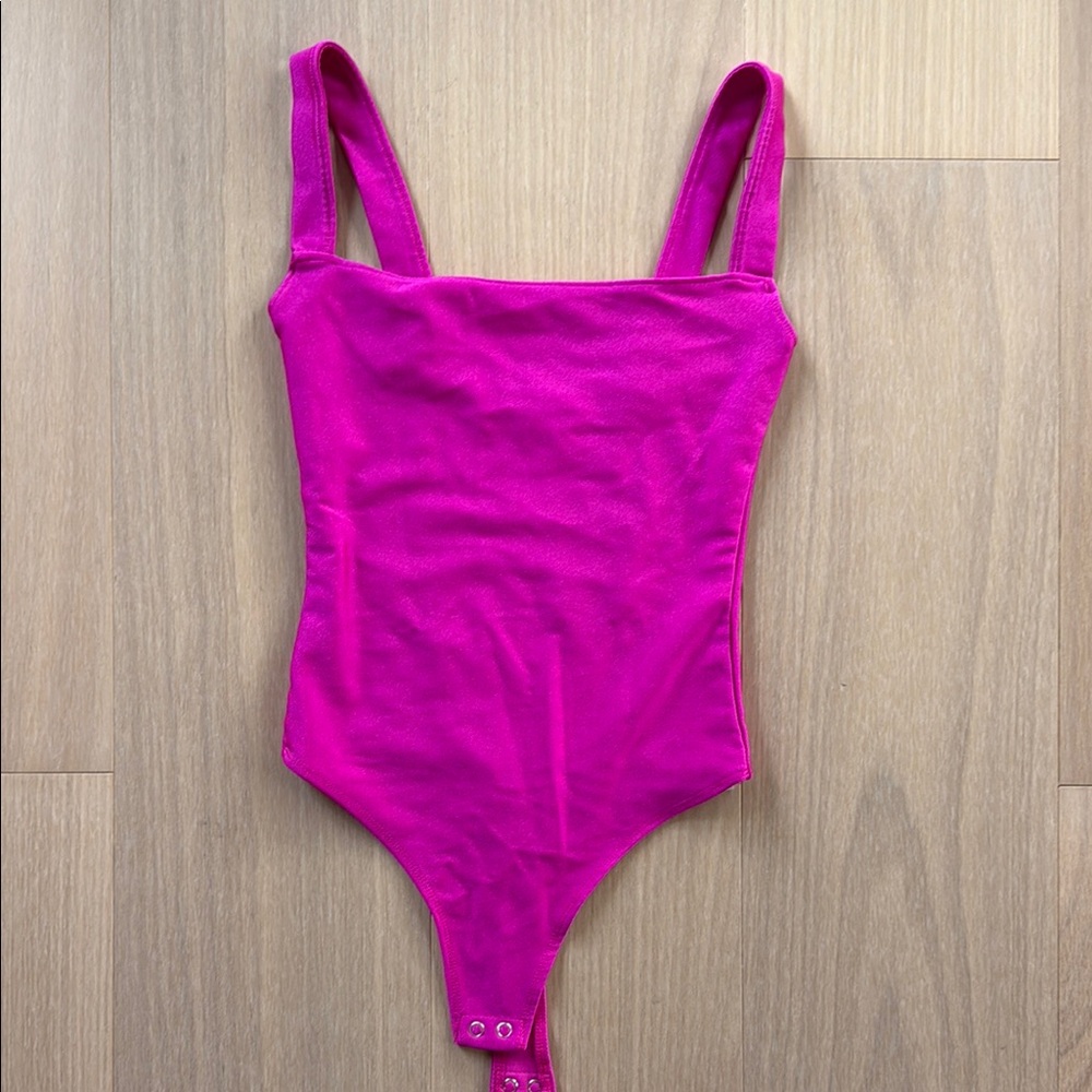 Good American Vibrant Pink Bodysuit